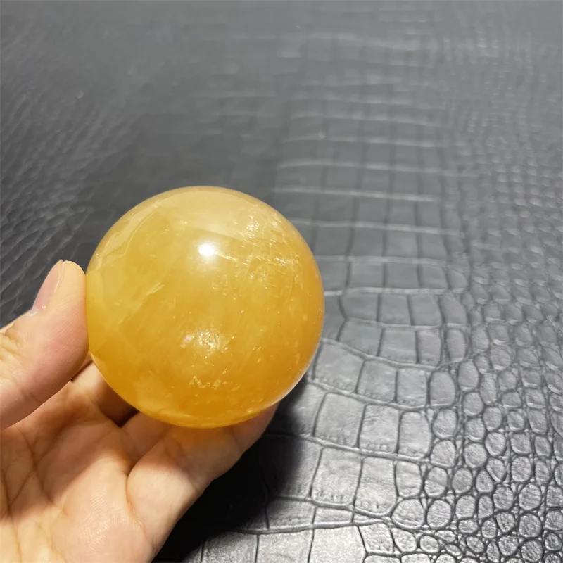 Хрустальный шар из цитрина и кальцита 6 1 см RongDe Jewelry