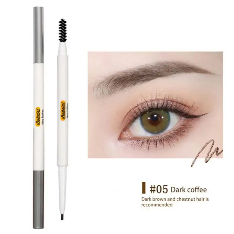 

Fine Head Eyebrow Brush Double Headed Waterproof Not Easy To Decolorize Automatic Rotation Clear Root Natural Fog Eyebrow Makeup