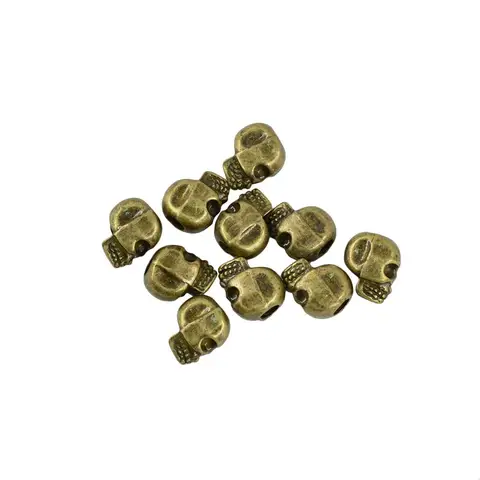 10 шт. бронзовые 3D модальные проставки с большим отверстием, свободные бусины «сделай сам»