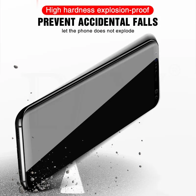 Полностью изогнутая закаленная защитная пленка для экрана Galaxy S8 S9 Plus Note 9 8