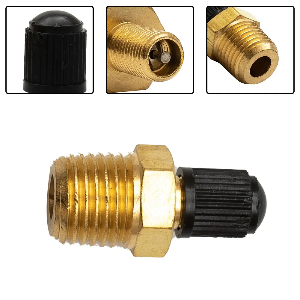 

1/4" NPT Solid Nickel Plated Brass Air Compressor Tank Fill Valves 6.35mm Male NPT Standard Thread Core Rated To 2g00psi