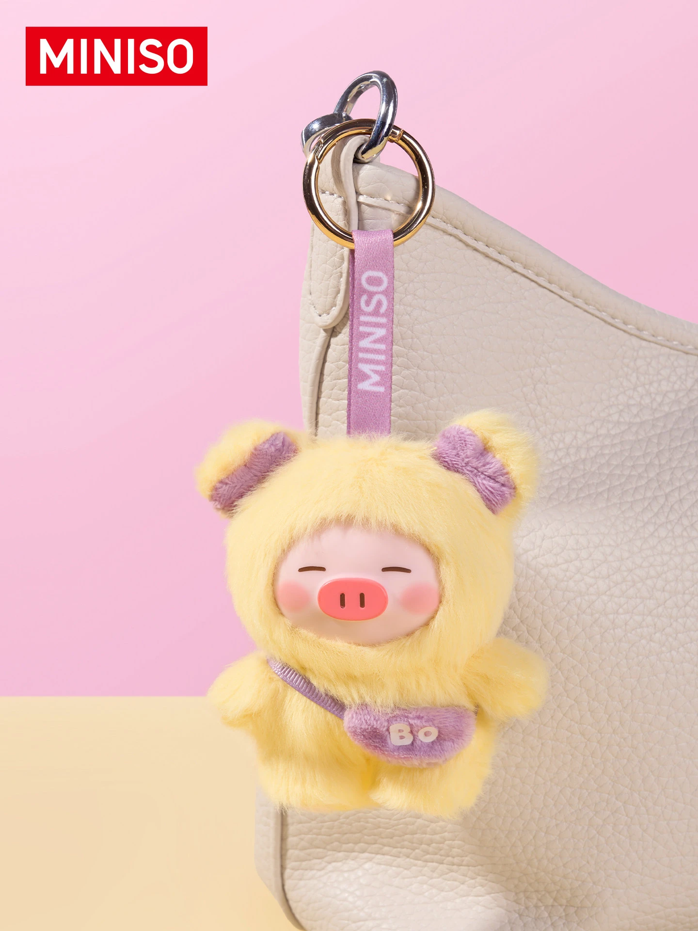Фото Новая оригинальная коллекционная фигурка-подвеска Piglet B-BO в слепой коробке, виниловая плюшевая кукла, аниме-фигурки, декор для комнаты, модный подарок, игрушки №5