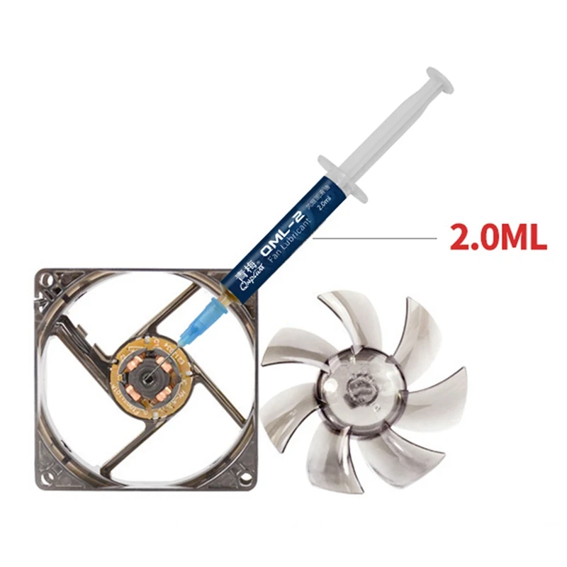 

HOT 6X Qnplum QML-2 Fan Lubricant Bearing Grease Supply Suitable For Computer Desktop Chassis Fan Bearings