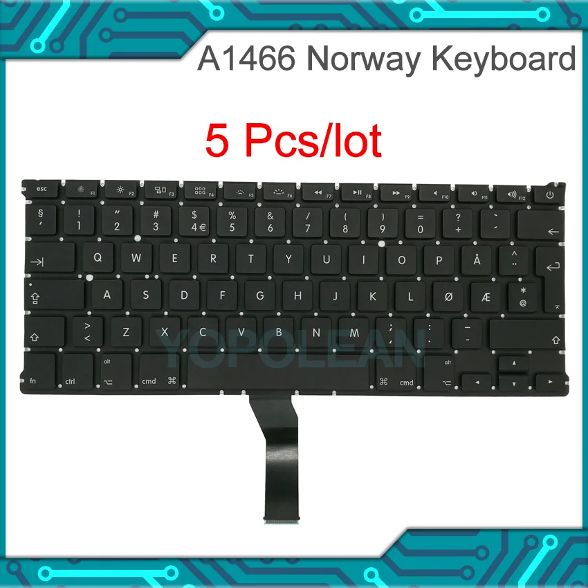 

Сменная Клавиатура для ноутбука, 5 шт./лот, клавиатура для Macbook Air 13,3, A1369, A1466, 2010-2017 года
