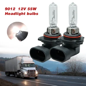 Imported 2pcs 9012 HIR2 PX22D HB4 Car HeadLight Bulb Wider Driving Vision 12V 55W Clear Halogen Headlamp Ligh