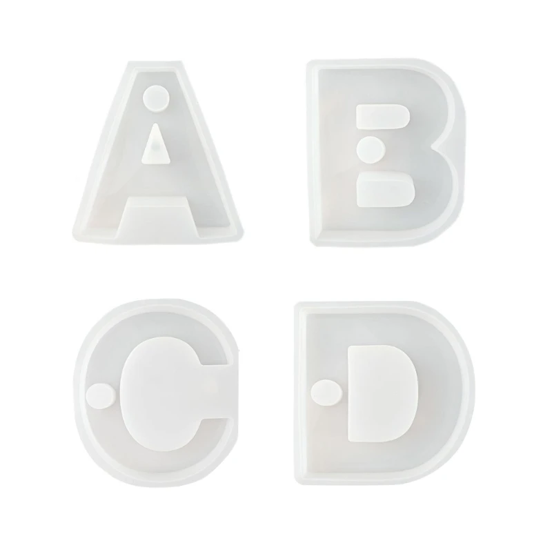 

Geometric Letter Candlestick Siliocne Mold DIY Plaster Epoxy Resin Candle Holder 517F