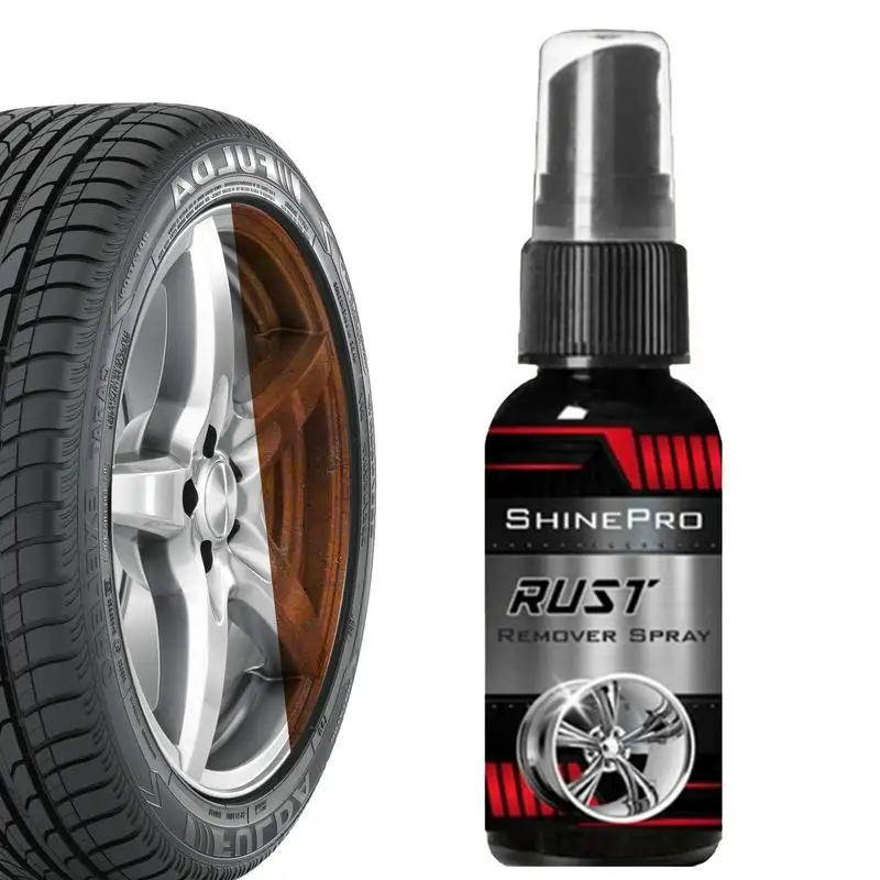 

50/100ml Car Rust Remover Spray Metal Surface Chrome Paint Car Maintenance Iron Powder Cleaning Rust Remover Multi-functional