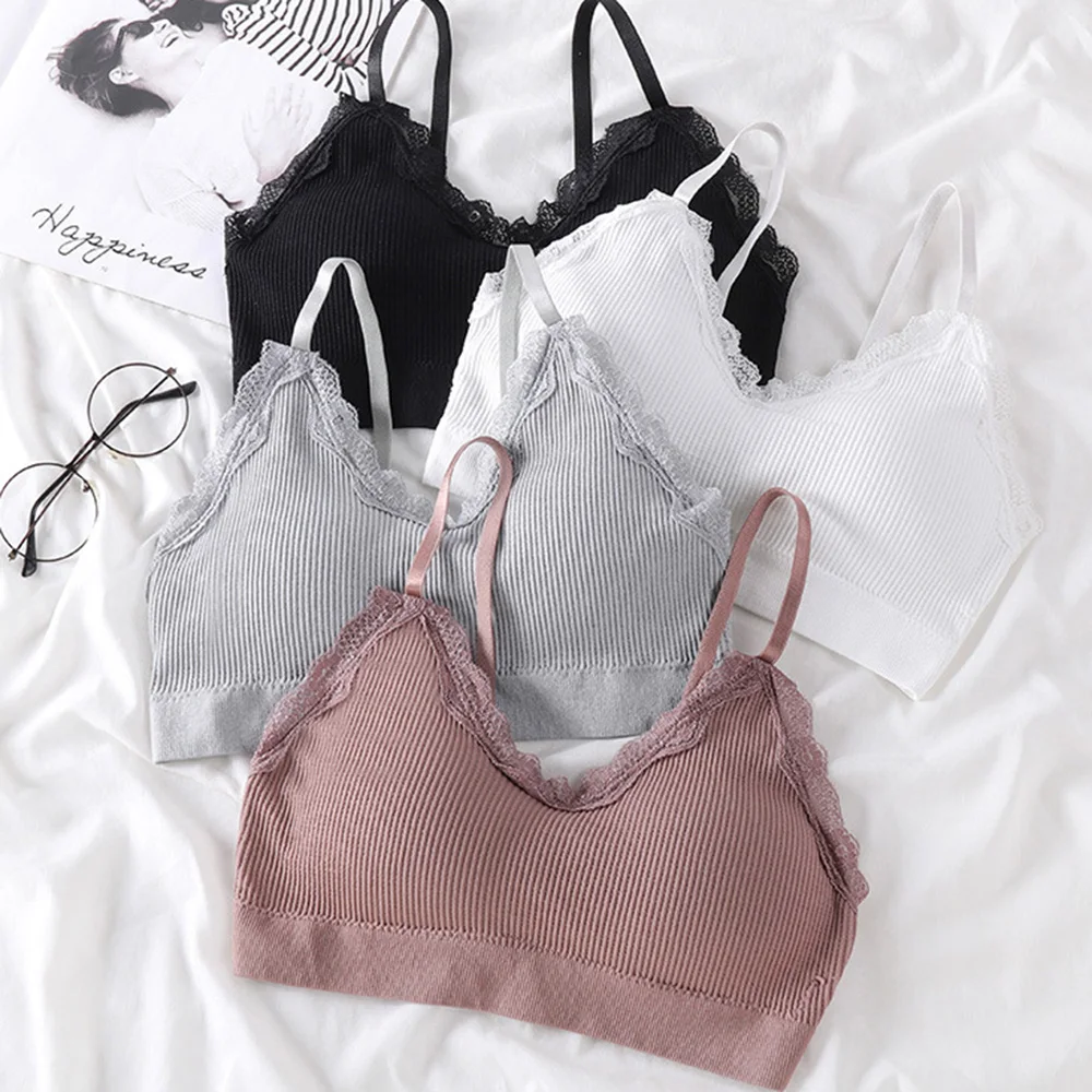 New Women Crop Top Seamless Underwear Female Sexy Lingerie Intimates Beauty Back Wrap Chest Tube Top With Removable Padded