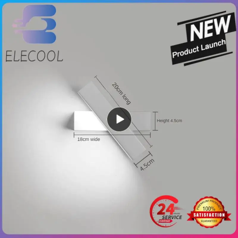 

1PCS Bedside wall lamp bedroom simple modern led lamp creative rotatable living room study wall aisle wall lamp