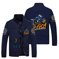 mens motorcycle logo print casual jacket harajuku trench coat fashion motorcycle racing jacket new
