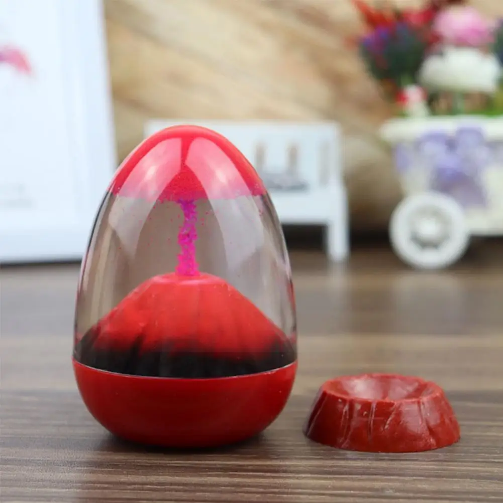 

1 Pc Imitation Volcanic Eruption Beautiful Floating Birthday Kids Ornaments Drop Gifts Sand Oil Toy Spilled Timer W1d2