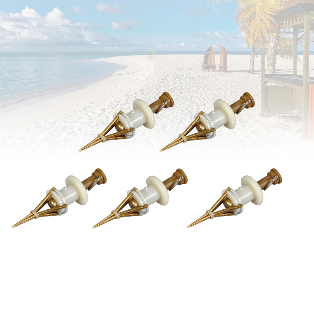 

5PCS Professional Portable Convenient Bait Clip Copper Clamp Fishing Tackle Accessory for Fishing Women