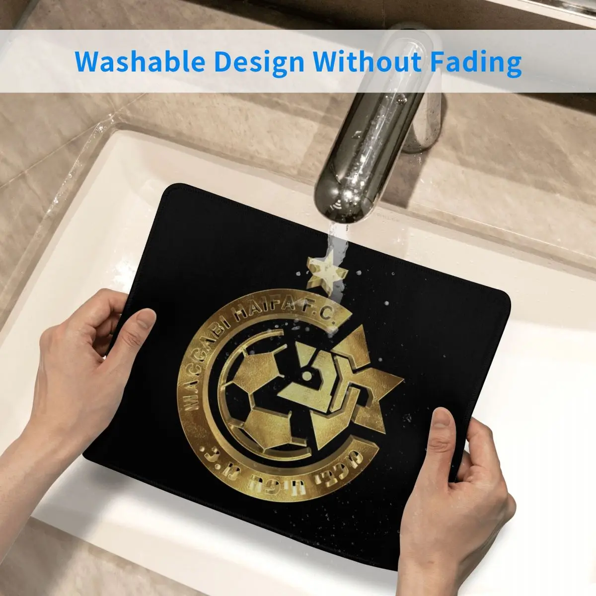 Коврик для мыши Maccabi Haifa с изображением футбольного клуба из Израиля мягкий