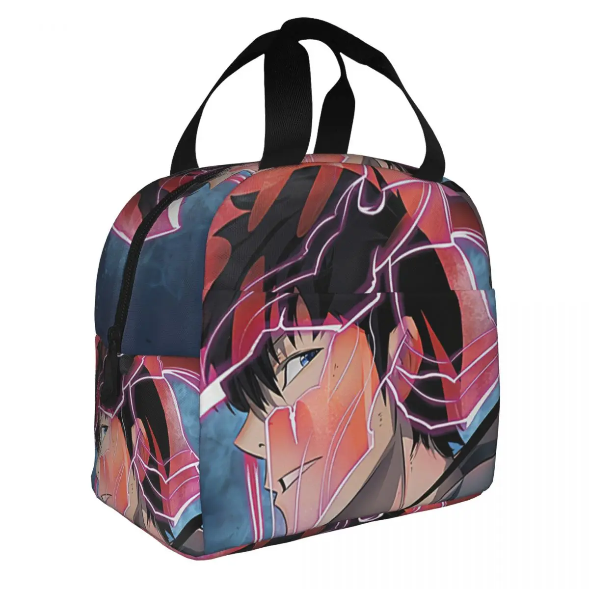 

Solo Leveling - Armour Lunch Bento Bags Portable Aluminum Foil thickened Thermal Cloth Lunch Bag for Women Men Boy