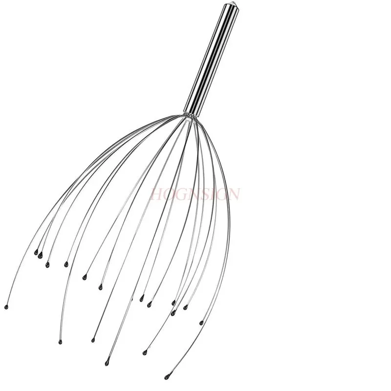 Массажер для головы из нержавеющей стали массаж шеи осьминог когти инструмент