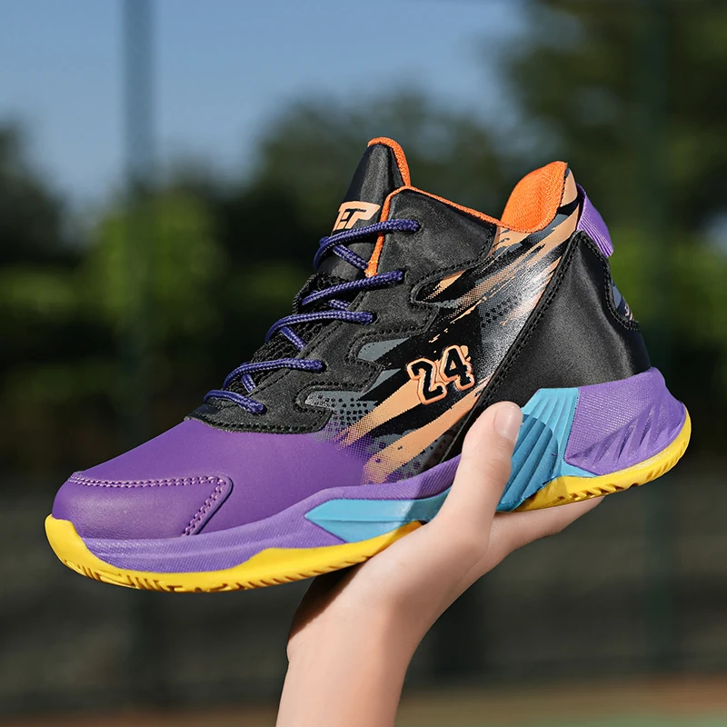 Children's Basketball Shoes Boys Sport Non-slip Kids Sneakers Shoes Outdoor Sneakers 2022 Girls Basketball Children Shoes