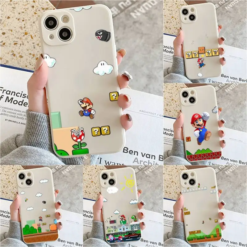 

Game M-Marios Supers Phone Case For Iphone 7 8 Plus X Xr Xs 11 12 13 Se2020 Mini Mobile Iphones 14 Pro Max Case