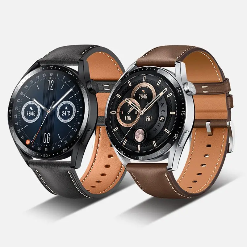 HUAWEI Original Leather Strap For Huawei Gt2 Watch 3/3 pro Watchband for Huawei Gt3 Gt 2 Pro Magic2 Watch Accessories