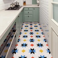 kitchen floor sticker self adhesive bathroom tile vinyl 3d wall sticker oil proof wallpapers waterproof floor sticker wallpape