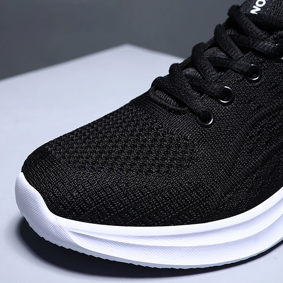 Loekeah Running Shoes For Women Breathable Casual Female Shoes Mesh Flat Light Lace-Up Sneakers Women's Outdoor Sports Footwear