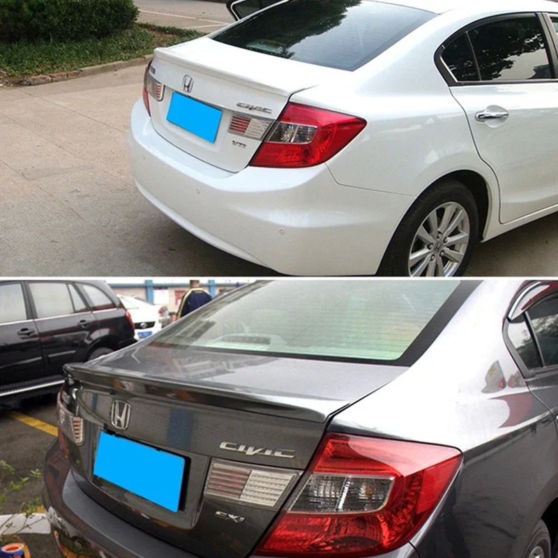 Автомобильный спойлер для Honda Civic 2012 2013 ABS Материал заднее крыло багажника Декор