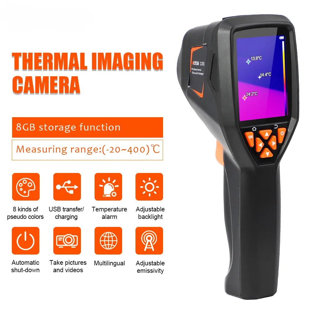 

320 new imager thermal infrared imaging camera home use hand held heating pipe leak detection device thermal cameras