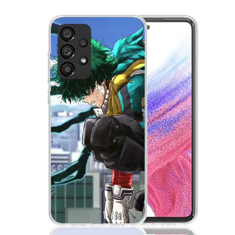 Фото Чехол для телефона Midoriya Izuku Deku MHA My Hero для Samsung Galaxy A52 A42 A32 A22 A12 A02S A72 A51 A41 A31 A21S A50S A71 A40 A30S A1 №4