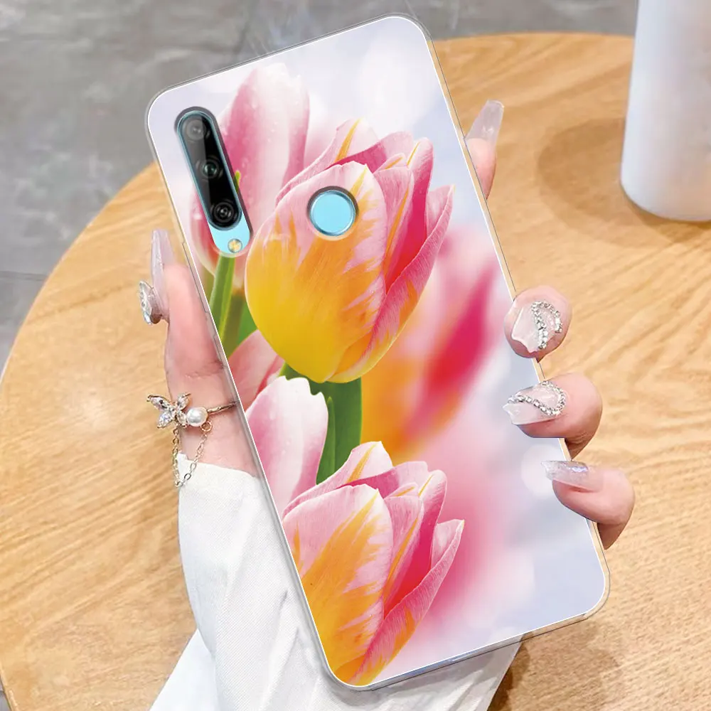 Чехол для Huawei Y9P Y9 Prime 2019 окрашенный прозрачный силиконовый мягкий чехол из ТПУ