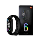 Оригинальный Смарт-браслет Xiaomi Mi Band 6 глобальная Версия смарт-Браслет Водонепроницаемый экран AMOLED 5 АТМ 1,56 дюйма