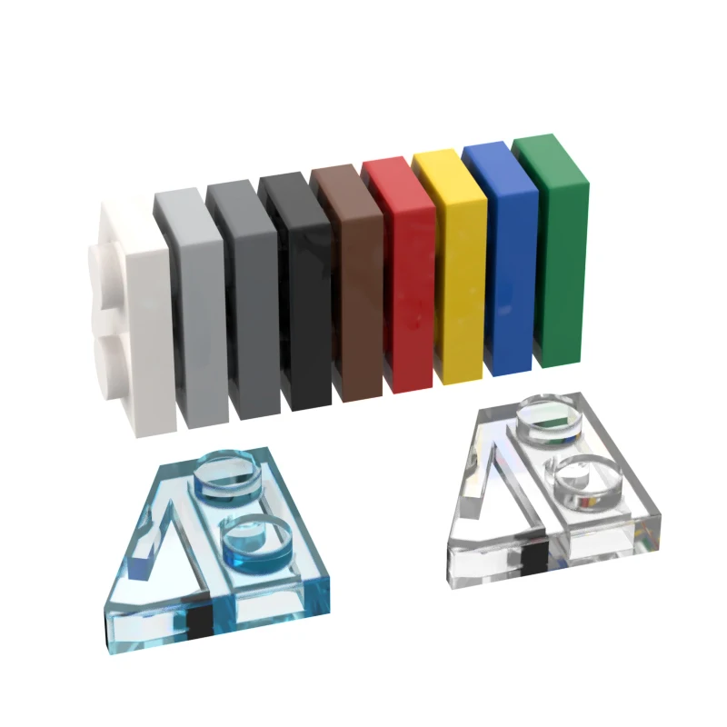 

24307 клиновидная пластина 2x2 (справа) MOC Tech, детали, кирпичи, детали «сделай сам», совместимые с образовательными брендами, игрушки, 10 шт.