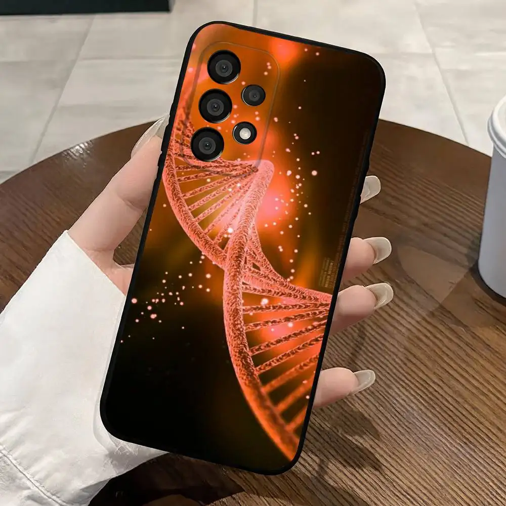 Фото Чехол для телефона с дизайном двойной спирали ДНК для Samsung Galaxy S25 S24 S23 S22 S21 S20 S10 S10E Ultra Plus FE Note 20 Ultra, черный №5
