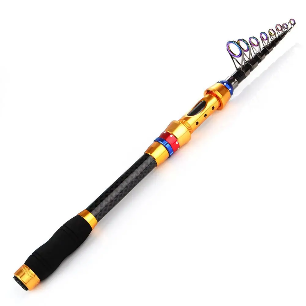 

Portable Scalable Fishing Rod Carbon 2.1m/2.4m/2.7m Fishing Pole Fishing Gear