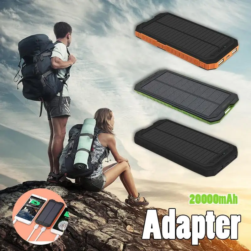 

Внешний аккумулятор на солнечной батарее с двумя USB-портами