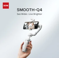 zhiyun smooth q4 3 axis smartphone gimbal stabilizer with light auto inception object tracking for android iphone 13 12 pro max