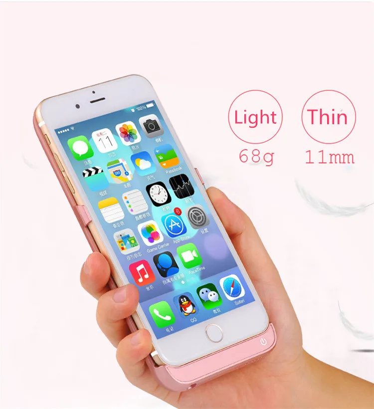 

Hot 10000mAh Battery Charger Case For iphone 6 6s 7 8 Plus Power Bank Charging Case For iphone se 5s 5 SE 6 6S 7 8 Battery Case