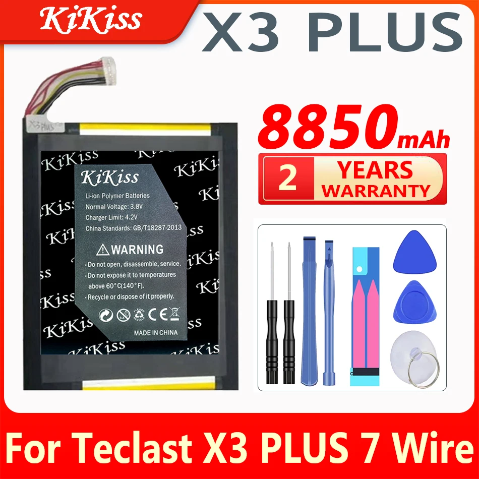 

KiKiss Replacement Battery for Teclast X3 PLUS X3PLUS 7 Wire / X3 PLUS X3PLUS 9 Wire