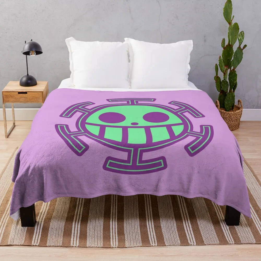 Одеяло Heart Pirates Jolly Roger Throw Blanket Thins винтажные одеяла в стиле аниме