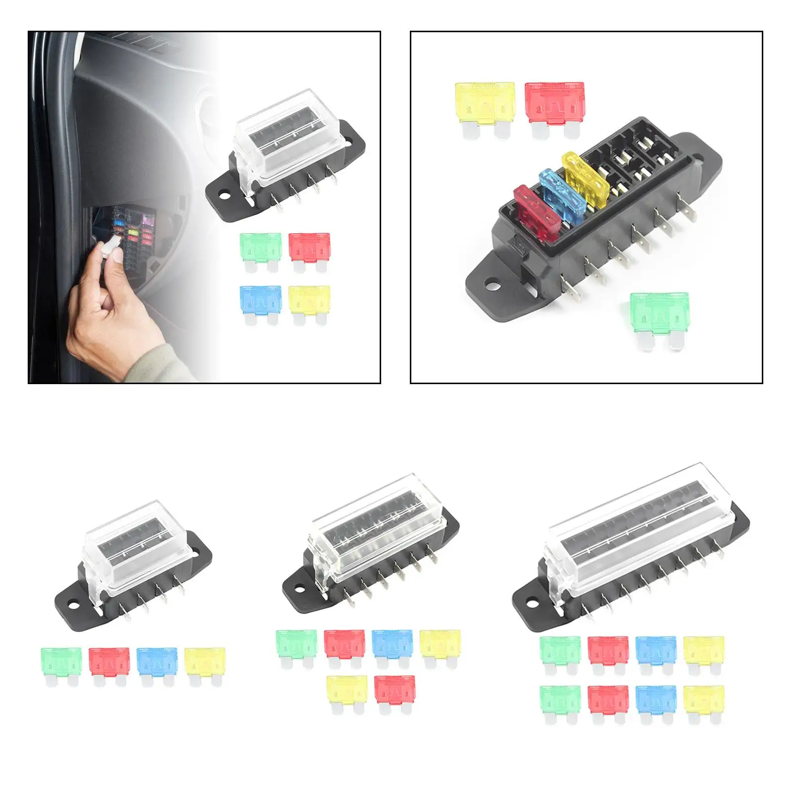 Автомобильная стандартная плата предохранителей с лезвиями прочная защитная