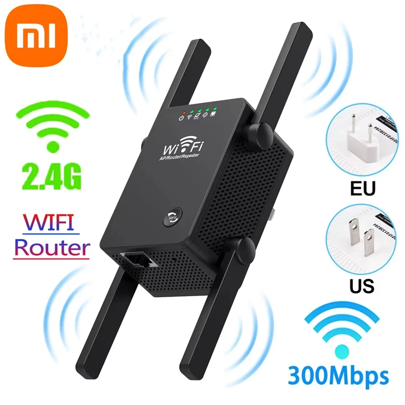 Xiaomi Wi-Fi повторитель 3 в 1 беспроводной удлинитель 300 Мбит/с 802.11N усилитель сигнала