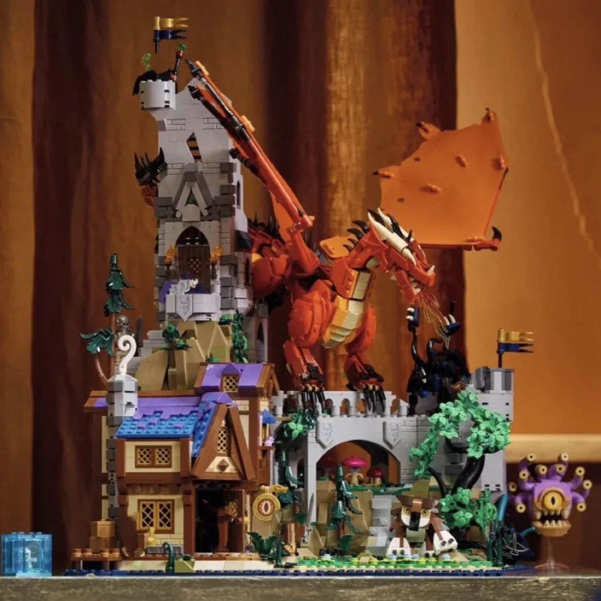 В НАЛИЧИИ 2024 новые идеи 21348 сказка красного дракона строительные блоки кирпичи