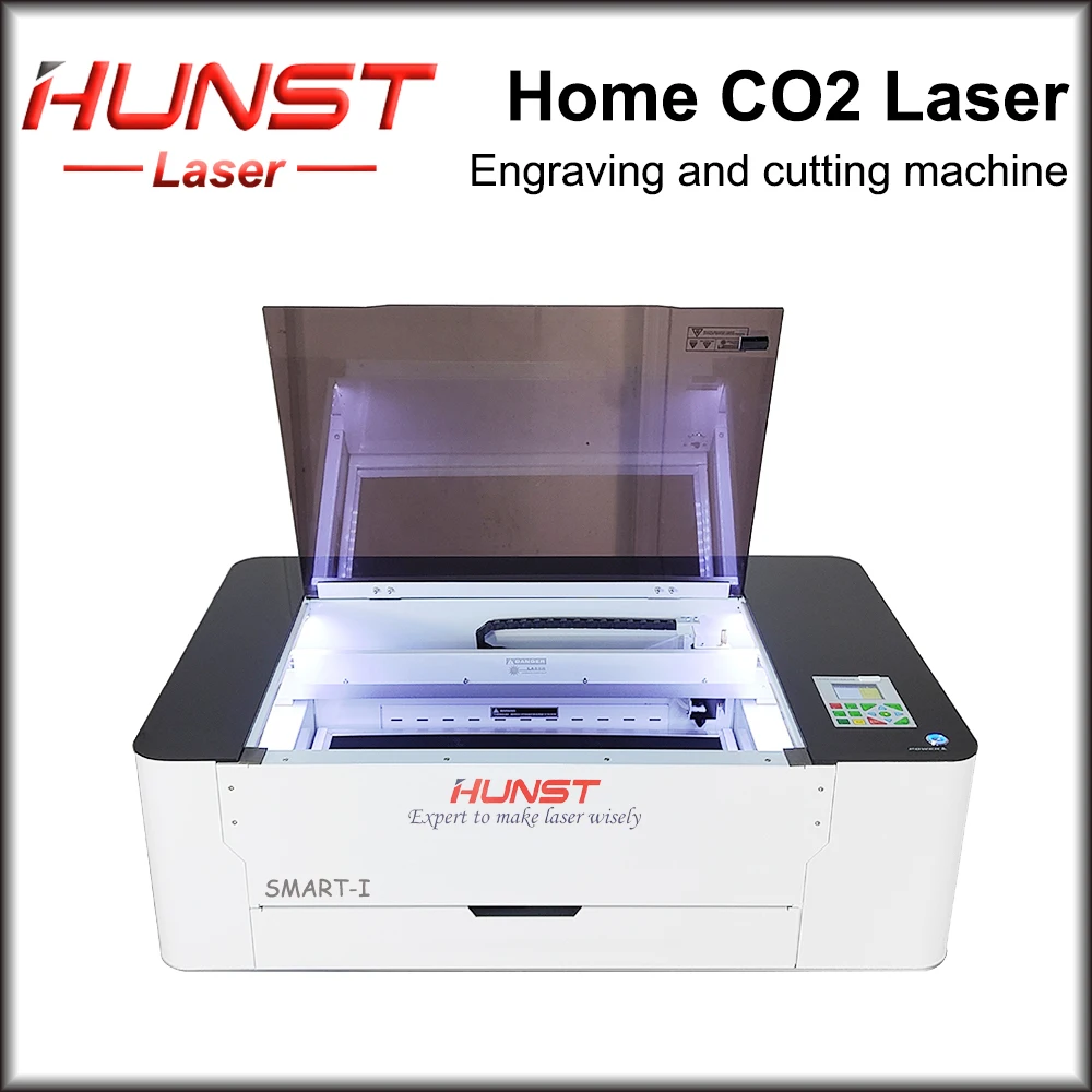 Лазерный режущий станок HUNST SMART-I Co2 настольный 3d лазерный принтер для фанеры