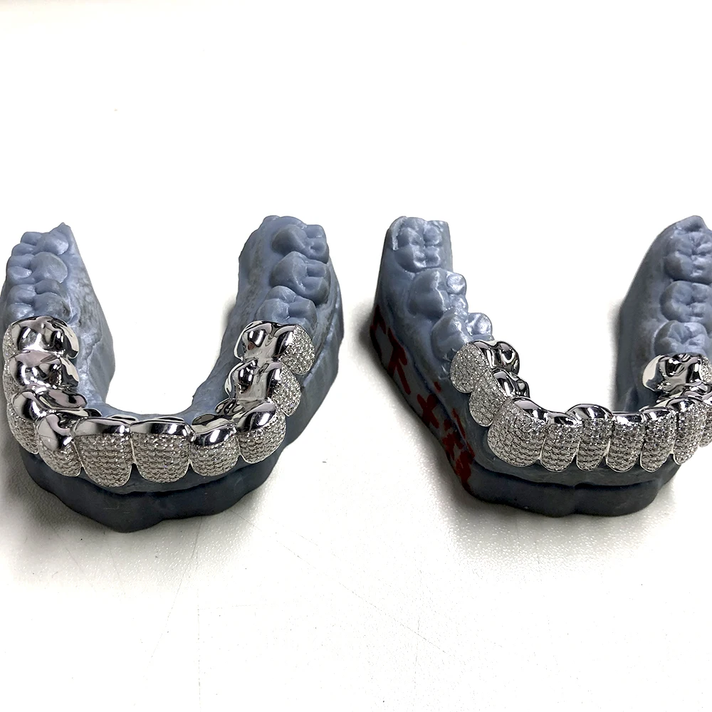 Custom Teeth Grillz Gesso Tooth Impression Powder For Tooth Grills Men Women Custom Grillz Mold-Made Item No Grillz