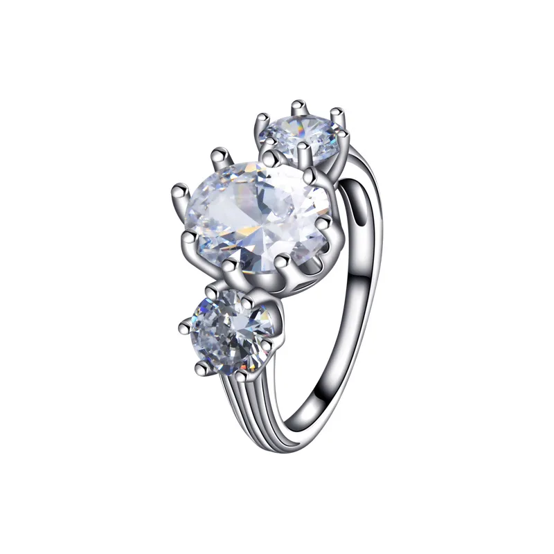 

S925 sterling silver water drop ring personality ring European and American exaggerated design women's ring