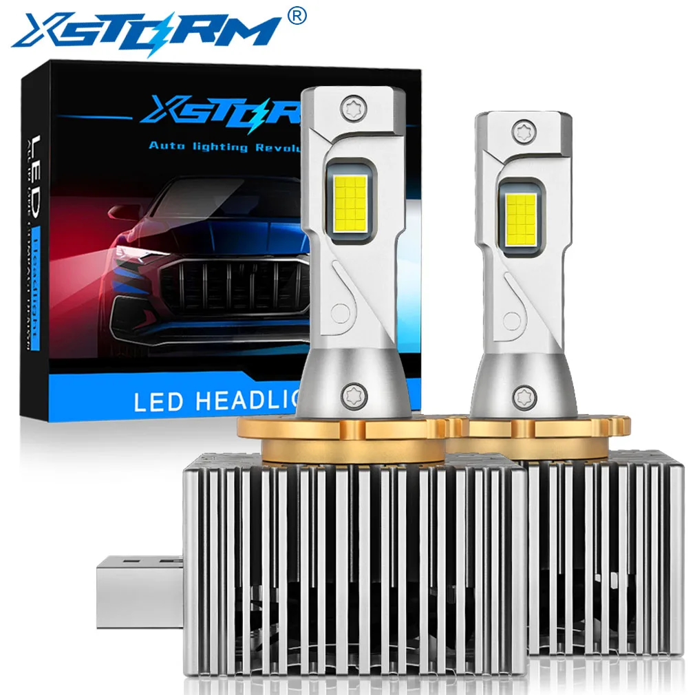 XSTORM D1S LED светодиодный 2S D3S D4S D5S D8S HID D1R D2R D3R D4R D5R D8R лампа для фар автомобиля Turbo LED лампа CSP Canbus 120W 6500K White