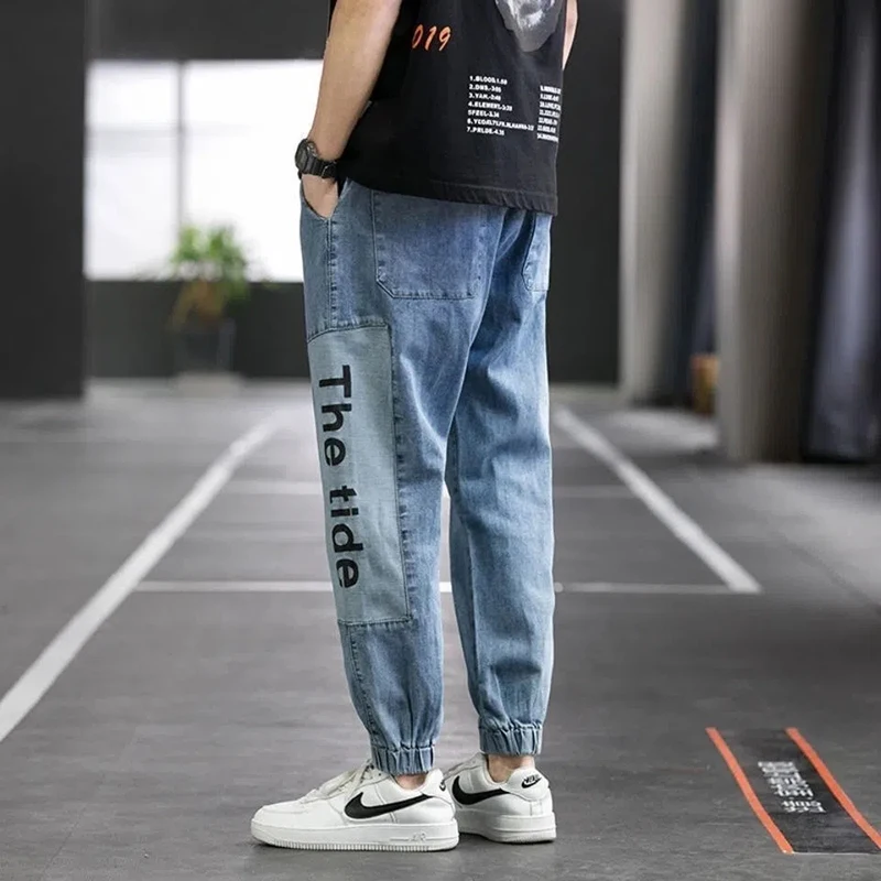 New High Quality Fashion Men Cargo Pants Hip Hop Trend Streetwear Jogging Pants Men Casual Elastic Waist Men Clothing Trousers
