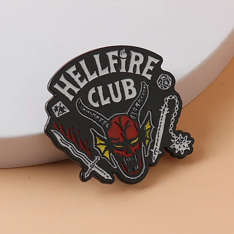 

Stranger Things Hellfire Club Logo Brooch Metal Badge Pin