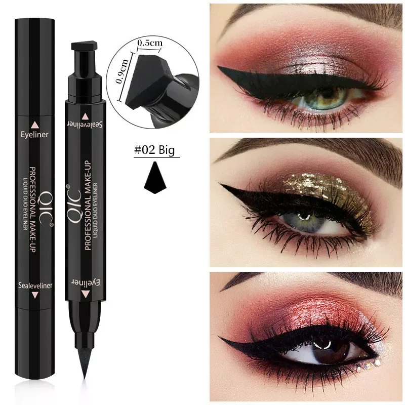 

1Pc Black Double-Headed Stamps Eyeliner Telescopic Waterproof Durable Rotate Eyebrow Pencil Eyeliner Beauty Tool Makeup Lady #02