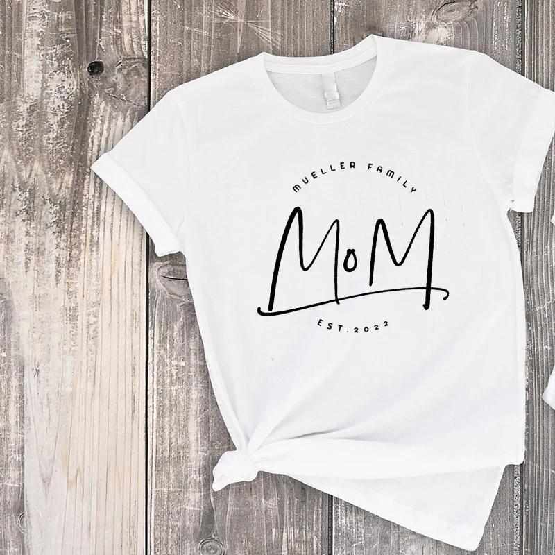 Фамилия семьи ест. Рубашка для мамы папы ребенка на годовщину рождения