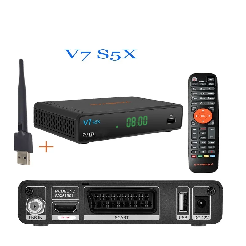 

Go V7 HD S5X S2X DVB-S S2S2X VCM ACM multi-stream T2MI V7S HD GTMEDIA V7 S5X HD Satellite Receiver SET TOP BOX