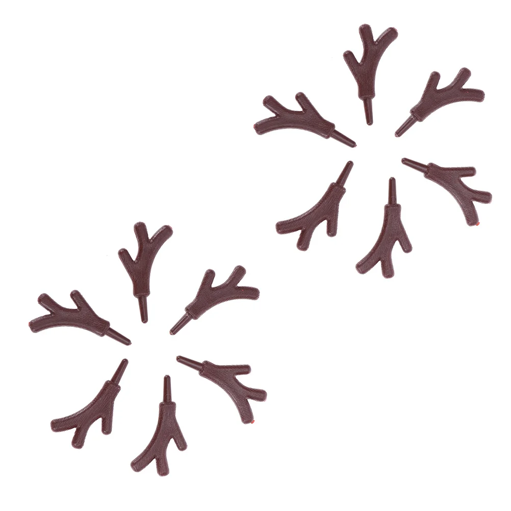 

Plastic Ornaments For Crafts Branch Antlers Christmas Decorations Snowman's Hand